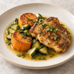 Cumin Chicken, Sweet Potato Fondant and Lemon Jus - Fresh Start 30: A Journey To Better Health Cumin Chicken, Sweet Potato Fondant and Lemon Jus